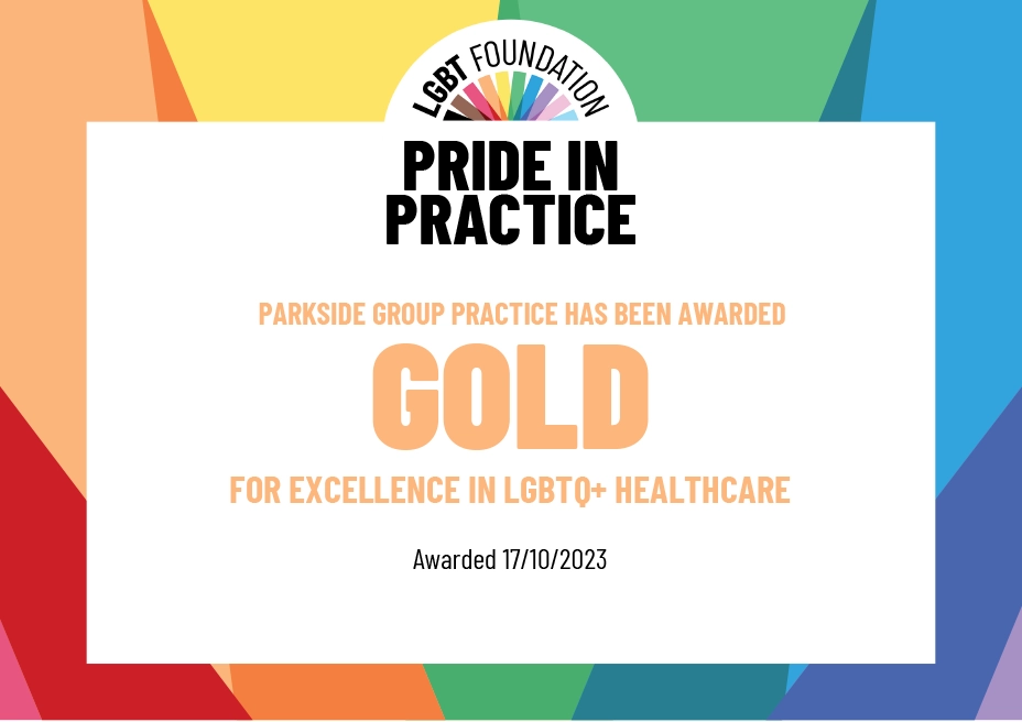 Pride In Practice Award Certificate