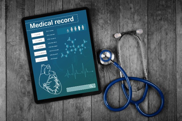 image depicting medical records